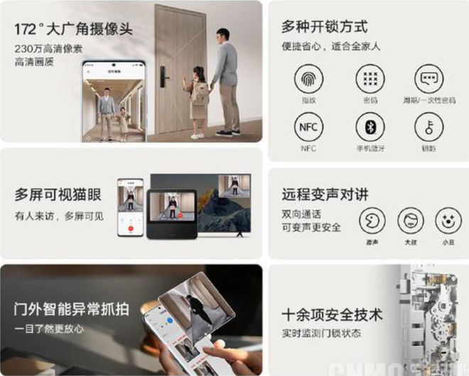 凯时k8官网，小米智能门锁E20猫眼版发布！配172°大广角摄像头 只需1299